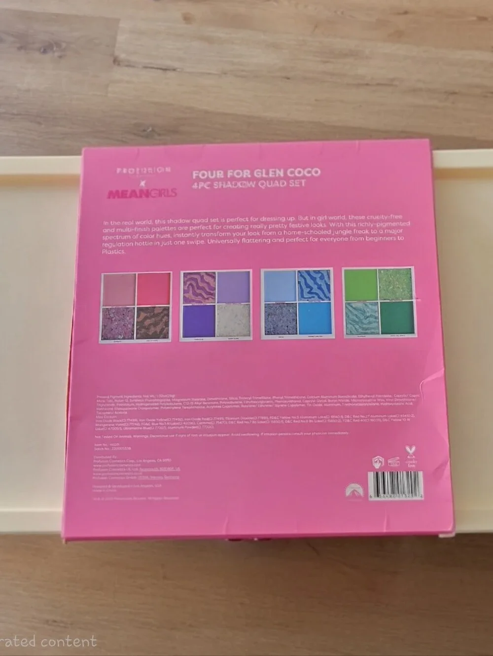 NIB Profusion x Mean Girls Makeup Collection Bundle 5 Piece Limited Edition
